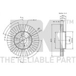 204549, Диск тормозной LEXUS ES 91-97, GS 93-00, TOYOTA AVENSIS VERSO 01- ...