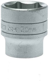 Фото 1/2 M1205306-C, 1/2 in Drive 30mm Standard Socket, 6 point, 43 mm Overall Length