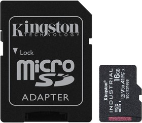Фото 1/2 SDCIT2/16GBCP, Memory Cards 16GB microSDHC Industrial C10 A1 pSLC Card SD Adapter Not Included