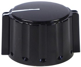 023-3520, 14.5mm Black Potentiometer Knob for 6.35mm Shaft Round Shaft, 023-3520