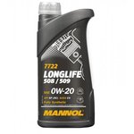 MN7722-1, 7722-1 MANNOL LONGLIFE 508/509 0W-20 Синтетическое моторное масло 0W20 1л