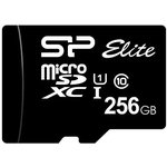 Карта памяти microSDXC UHS-I U1 Silicon Power Elite 256 ГБ, 100 МБ/с, Class 10 ...