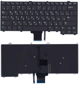 Фото 1/2 Клавиатура для ноутбука Dell Latitude 7000 E7440 E7240 черная c подсветкой без трекпойнта