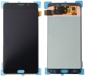 Фото 1/2 Дисплей (экран) в сборе с тачскрином для Samsung Galaxy A9 Pro (2016) SM-A910F черный (OLED Small size)