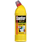 Средство для сантехники SANFOR WС гель 750 г, лимонная свежесть