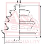 asbt-171, Пыльник шрус (комплект без смазки) 19x76x70 FIAT ALBEA 2006-