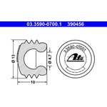 03.3590-0700.1, Колпачок штуцера тормозной магистрали