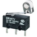 463093370402, Micro Switch WS-MITV, 3A, 2A, 1CO, 0.78N, Roller Lever