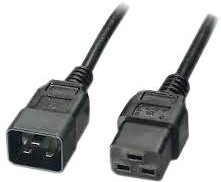 356.175, IEC Device Cable IEC 60320 C20 - IEC 60320 C19 3m Black