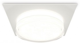 Ambrella Комплект встраиваемого светильника с акрилом XC8061022 SWH/FR/CL белый песок/белый матовый/прозрачный GX53 (C8061, N8399)