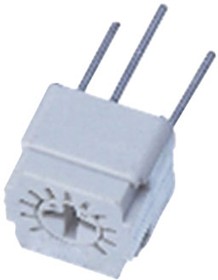 FT-63EP102, 1 kOhms 0.5W, 1/2W PC Pins Through Hole Trimmer Potentiometer Cermet 1.0 Turn Top Adjustment