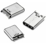 TYPE-C-31-M-01, 1 Sink board 24 Female -55-~+85- Type-C SMD USB Connectors