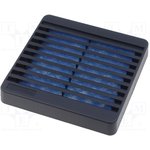 XPFA80BK, Racks & Rack Cabinet Accessories Filter Grill 3.15", Black