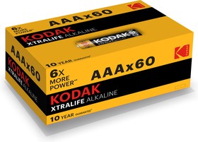 Батарейки Kodak LR03-60 (4S) colour box XTRALIFE Alkaline [K3A-60]