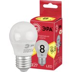 Лампочка светодиодная ЭРА RED LINE ECO LED P45-8W-827-E2 E27 / Е27 8Вт шар ...