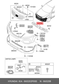 865202P000, Абсорбер пер. бампера