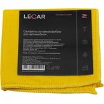 LECAR000015812, Салфетка из микрофибры LECAR 300*300 (цвет желтый)