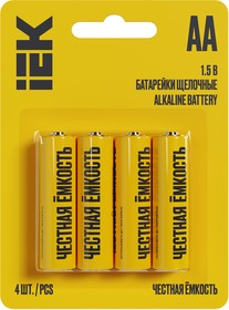 ABT-LR06-OP-L04, Батарейка щелочная Alkaline LR06/AA (4шт/блистер) IEK