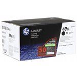 Q5949XD, Картридж HP 49X лазерный увеличенной емкости упаковка 2 шт (2*6000 стр)