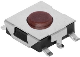TS06-667-25-R- 160-G-SMT-TR, Tactile Switch SPST-NO Top Actuated Surface Mount