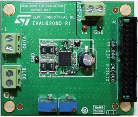 Фото 1/2 EVAL6208Q, Power Management IC Development Tools PowerSPIN L6208Q Dual Full Bridge DRV
