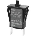 105-P10-6A, Thermal Circuit Breaker 1-Pole Panel Mount, 6A, IP00 / IP40