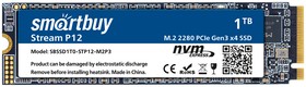 Фото 1/5 Накопитель M.2 2280 SSD Smartbuy Stream P12 1TB TLC NVMe PCIe3
