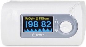 Фото 1/10 Пульсоксиметр АРМЕД YX301 диапазон SpO2 70%-100%, диапазон пульса 25-250 уд/мин, с поверкой, 1032302