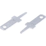 1267, PC QUICK-FIT Uninsulated Male Spade Connector, PCB Tab, 2.79 x 0.5mm Tab Size