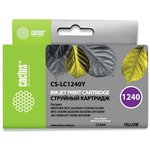 Картридж струйный Cactus CS-LC1240Y желтый для Brother MFC-J6510/6910DW (12ml)