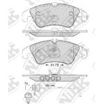 PN0477W, Колодки тормозные дисковые