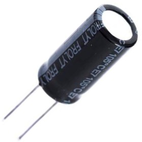 Electrolytic capacitor, 100 µF, 50 V (DC), ±20 %, radial, pitch 5 mm, ø 8.7 mm, E-KS3012