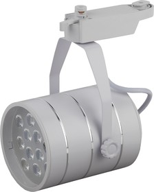 Фото 1/8 Трековый светильник однофазный ЭРА TR3 - 12 WH светодиодный 12Вт белый SMD Б0032106
