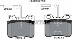 2117902, Колодки тормозные CITROEN AX передние TEXTAR