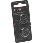LECAR000103106, Батарейка литиевая дисковая 3В CR 2032 (2 шт. в блистере) LECAR