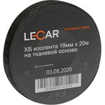 LECAR000133006, Изолента черная х/б 19 х 20 мм Lecar