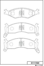 D11178M, Колодки тормозные дисковые