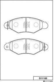 D11188, Колодки тормозные дисковые