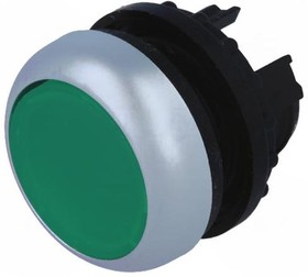 Фото 1/4 M22-DRL-G, Головка кнопки с подсветкой, цвет зеленый, изменение ф-ии с фиксацией/без фиксации