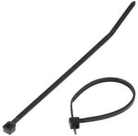 Фото 1/4 PLT1M-M0, Cable Tie - Pan Ty® Locking - Nylon 6.6 (Polyamide 6.6) - Black - 99 mm - 2.5 mm - 22 mm - 18 lb.