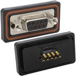 DB-9F IP67 screw, Разъем DB-9F IP67 с гайкой