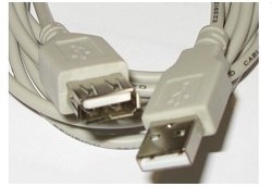 CCF-USB2-AMAF-6, Кабель; USB 2.0; гнездо USB A,вилка USB A; позолота; 1,8м; черный