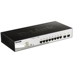 Коммутатор D-Link Managed L2 Switch 8x1000Base-T PoE, 2x1000Base-X SFP ...