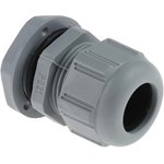 0 980 25, Grey Polyamide Cable Gland, PG21 Thread, 12mm Min, 18mm Max, IP68