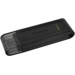 KINGSTON USB 3.0/3.2 Gen 1/Type-C 32GB DataTraveler 70 чёрный BL1 ...