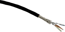 Фото 1/4 09456000531, Cat6a Ethernet Cable, STP, Black PVC Sheath, 20m, Flame Retardant