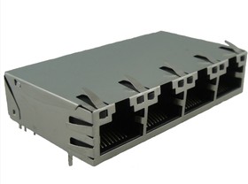 Фото 1/3 RJMG163218101NR, Modular Connectors / Ethernet Connectors Printed Circuit Connector