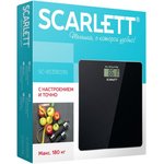 Весы SCARLETT SC-BS33E036, напольные, 180кг, черный