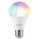 Умная лампа Digma DiLight N1 E27 9Вт 800lm Wi-Fi (DLE27N1R)