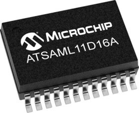 Фото 1/2 ATSAML11D16A-MU, MCU 32-bit ARM Cortex M23 RISC 64KB Flash 3.3V 24-Pin VQFN EP Tray